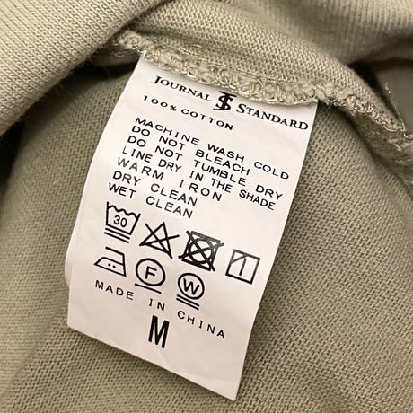JOURNAL STANDARD × RUSSELL ATHLETIC PRO Cotton ボーダー切り替えTシャツ カーキ Mサイズ
