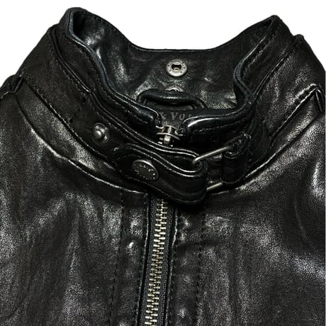 Zadig&Voltaire レザーライダースジャケット ブラック 34/XSサイズ