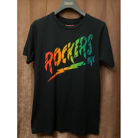 MADE IN USA製 ROCKERS NYC プリントTシャツ ブラック Mサイズ