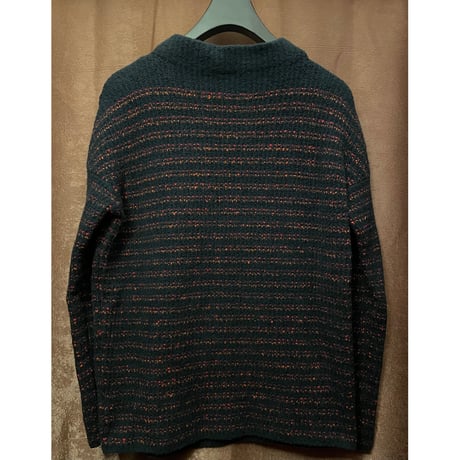 【TOMORROWLAND取り扱い】MADE IN ITALY製 roberto collina コットンハイネックニットセーター ブラック 46サイズ