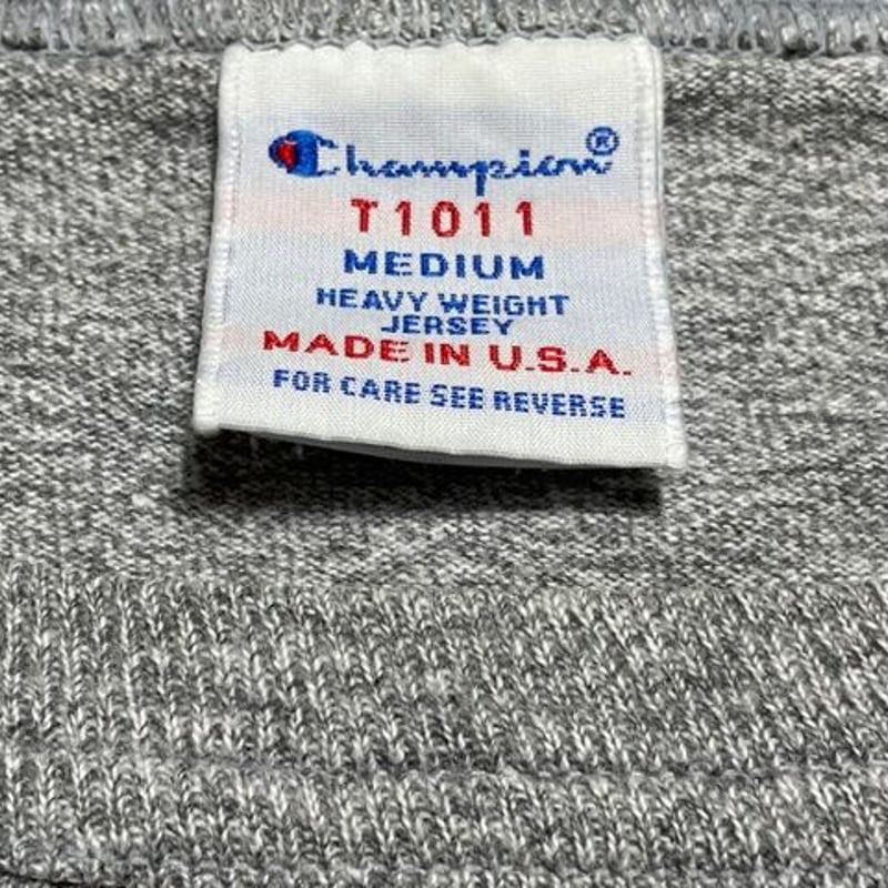 MADE IN USA製 Champion T1011 ヘビーウェイト半袖Tシャツ 杢 MADE IN USA製 Champion T1011 ヘビーウェイト半袖Tシャツ 杢