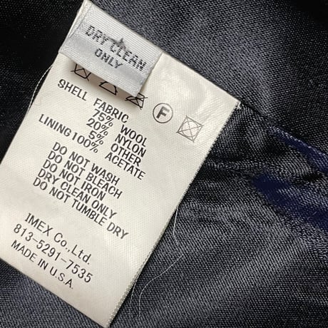MADE IN USA製 FIDELITY × BEAUTY＆YOUTH UNITED ARROWS ウールPコート ネイビー Lサイズ