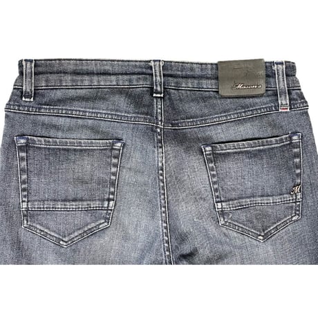 MADE IN BULGARIA製 MASON'S ロールアップストレッチデニムパンツ インディゴ W30サイズ