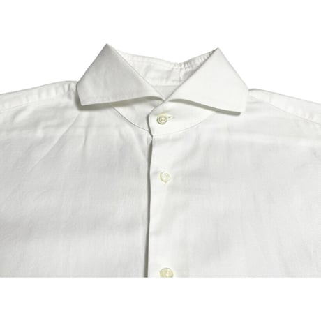 MADE IN ITALY製 GUY ROVER BARNEYS NEW YORK別注 半袖シャツ ホワイト 39-15-1/2サイズ