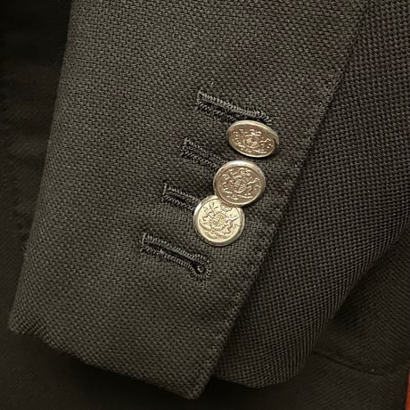 ▲訳あり商品▲ MADE IN JAPAN製 VISARUNO Loro Piana ZELANDER DREAM 生地使用 ウールテーラードジャケット ブラック Lサイズ