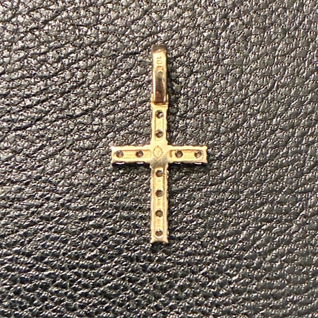 箱付き 10金製 AVALANCHE 10Kイエローゴールド クロスペンダントヘッド Sサイズ ゴールド 縦2.2cm×横1.1cm