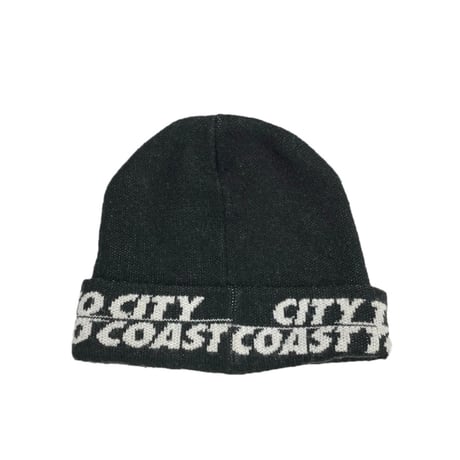 MADE IN JAPAN製 SWAGGER 2008年モデル CITY TO CITY COAST TO COASTニット帽 ブラック Fサイズ