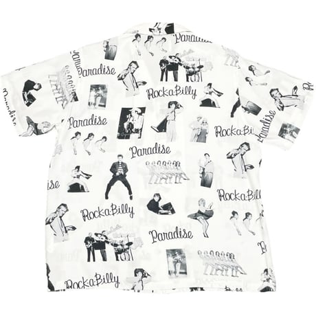 MADE IN JAPAN製 WACKO MARIA 19SSモデル ROCK A BILLY 半袖アロハシャツ ホワイト Sサイズ