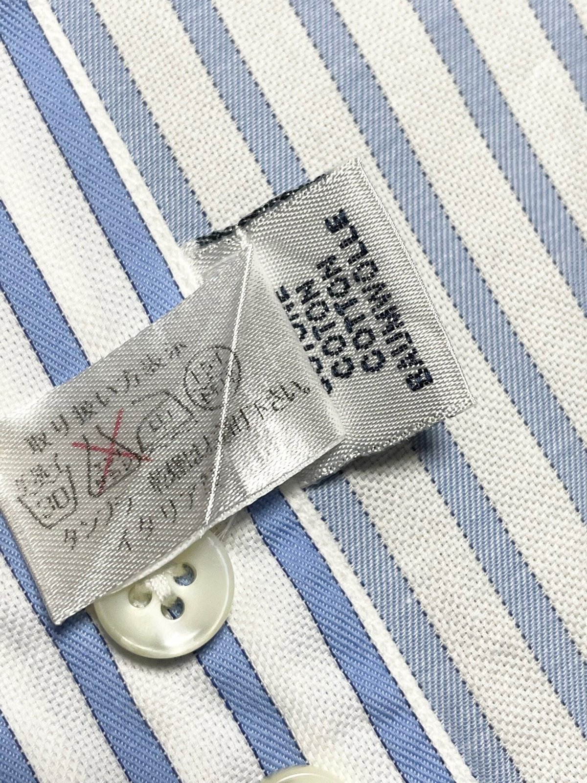 美品 Errico Formicola 長袖ストライプシャツ 総柄 イタリア製 MADE IN ITALY製 Errico Formicola 長袖ストライプシャツ