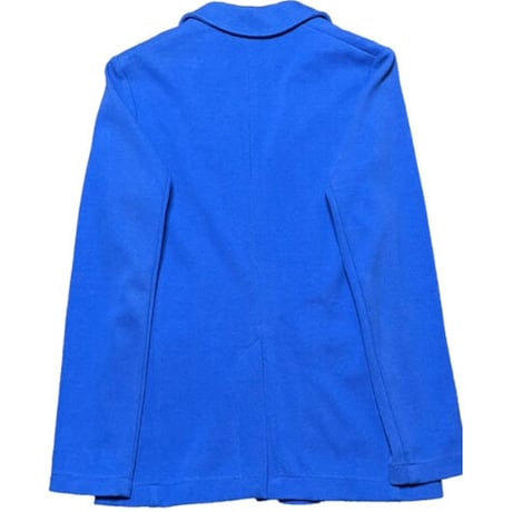 【BARNEYS NEWYORK 取り扱い】 MADE IN ITALY製 V86 コットンテーラードジャケット ブルー Sサイズ