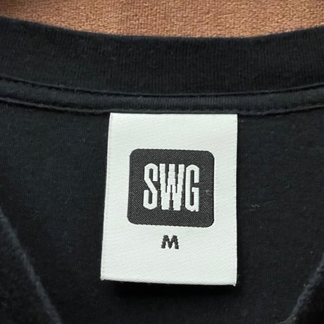 SWAGGER ポケット付きクルーネックTシャツ ブラック Mサイズ
