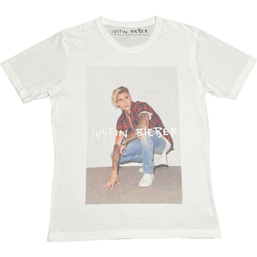 JUSTIN BIEBER 半袖プリントTシャツ ホワイト Lサイズ | Ultimate Star