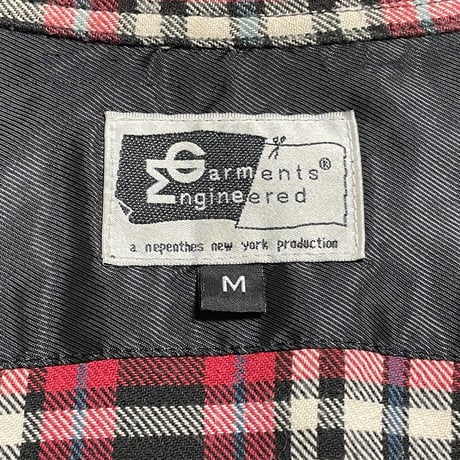 MADE IN USA製 Engineered Garments 長袖チェック柄ウエスタンシャツ レッド Mサイズ
