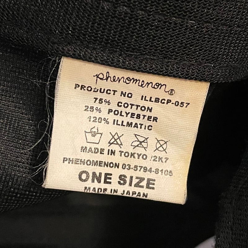 MADE IN JAPAN製 PHENOMENON 2007年モデル ロゴプリントスナップ