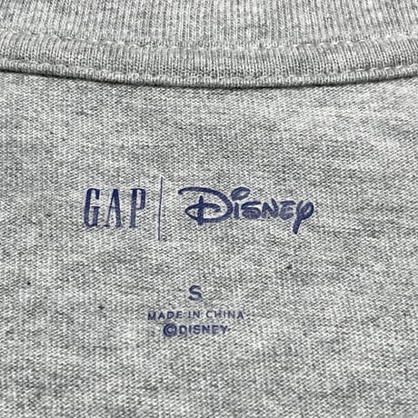 GAP × DISNEY コラボレーション グーフィー刺繍オーバーサイズTシャツ グレー Sサイズ