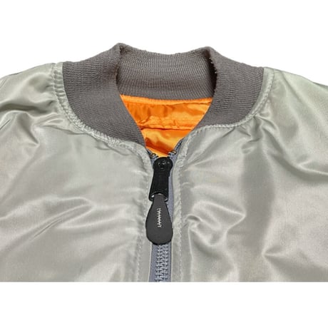 MADE IN USA製 HOPE MFG INC MA-1ジャケット シルバーカーキ Sサイズ