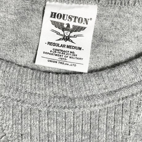 HOUSTON 長袖Vガゼットカットソー グレー Mサイズ