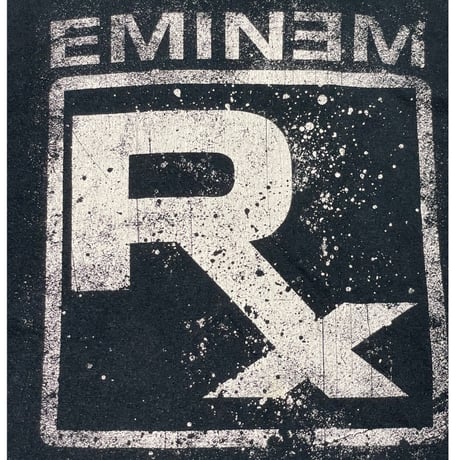 レア EMINEM RXロゴプリント半袖Tシャツ GILDANボディ ブラック Mサイズ