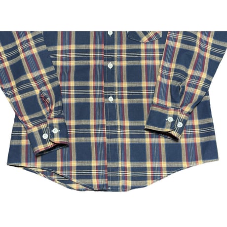 MADE IN USA製 LEVI'S 長袖チェックシャツ ネイビー Sサイズ相当