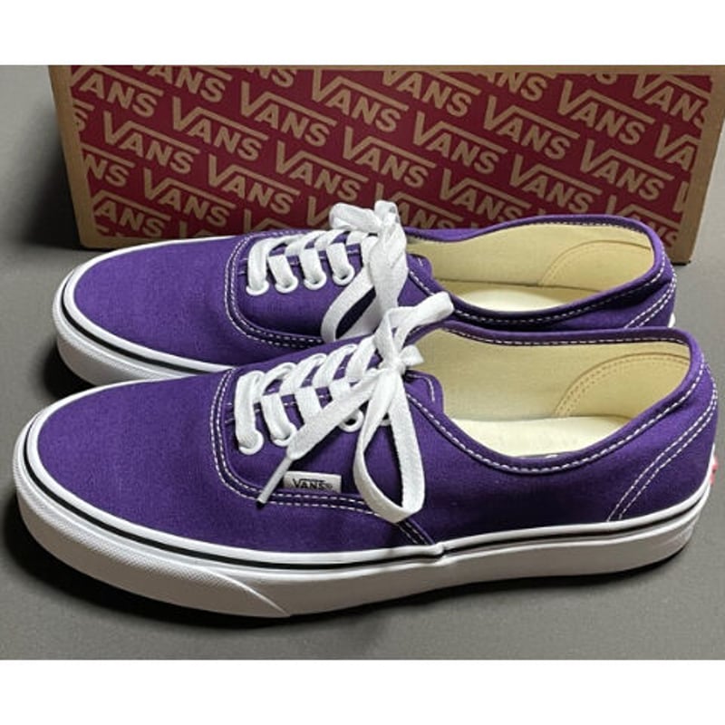 ナノユニバース取り扱い】箱付き VANS AUTHENTIC スニーカー パープル