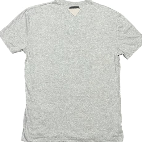 PRADA 無地VネックTシャツ グレー Mサイズ
