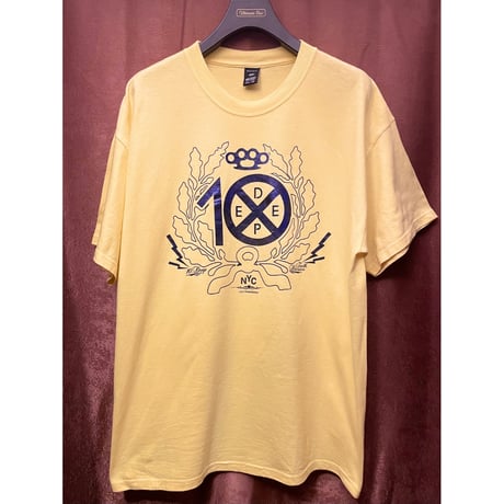 MADE IN USA製 10DEEP プリントTシャツ イエロー XLサイズ
