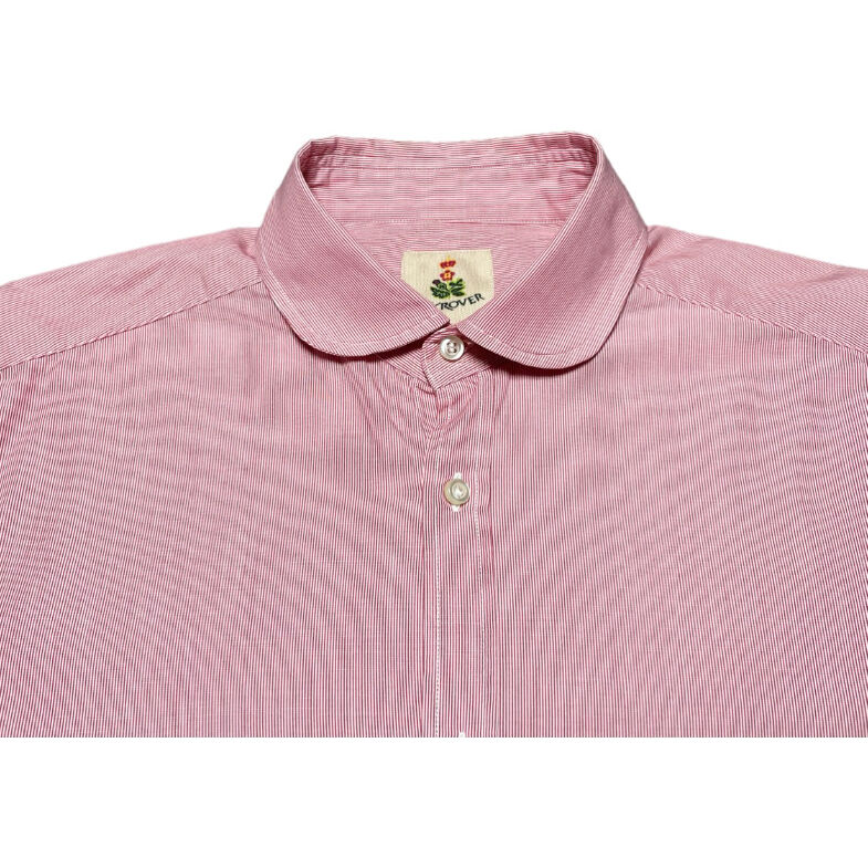 【美品】GUY ROVER 長袖シャツ インディゴ ストライプ S ギローバー 美品】GUY ROVER 長袖シャツ インディゴ ストライプ S ギローバー