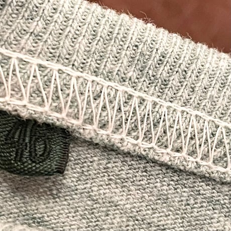 MADE IN JAPAN製 NIGEL CABOURN ヴィンテージ加工ポケット付き半袖Tシャツ グリーン 46サイズ