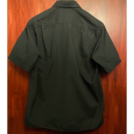 【JOURNAL STANDARD 取り扱い】 MADE IN USA製 S.K.U. SAVE KHAKI UNITED 半袖コットンシャツ ブラック XSサイズ