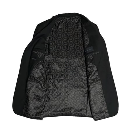 ▲訳あり商品▲ 専用ガーメントバッグ付き BANANA REPUBLIC ウールスーツ ブラック 38/W31サイズ