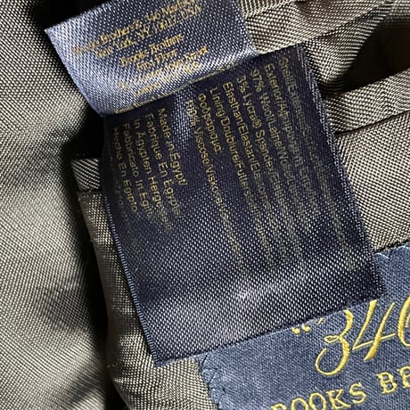 BROOKS BROTHERS 346 ストライプ柄ストレッチウールスーツ チャコールグレー 37S/W31-L31サイズ