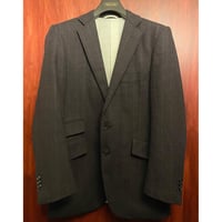 MADE IN ITALY製 Alfredo Rodina 生地使用 D'or Homme シャドーストライプ柄ウールテーラードジャケット グレー A6サイズ