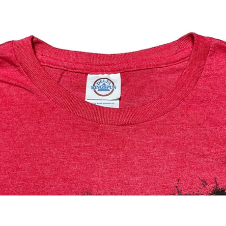 MADE IN MEXICO製 DELTAベース NEW YORK CITY 半袖プリントTシャツ レッド Sサイズ