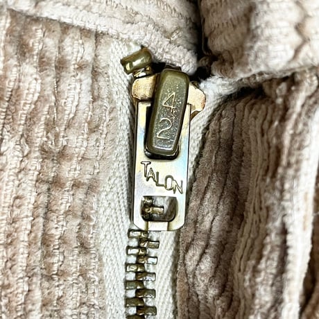 希少 MADE IN USA製 80s L.L.Bean FREEPORT, MAINEタグ 42TALONジッパー コーデュロイパンツ ベージュ W32-L32サイズ