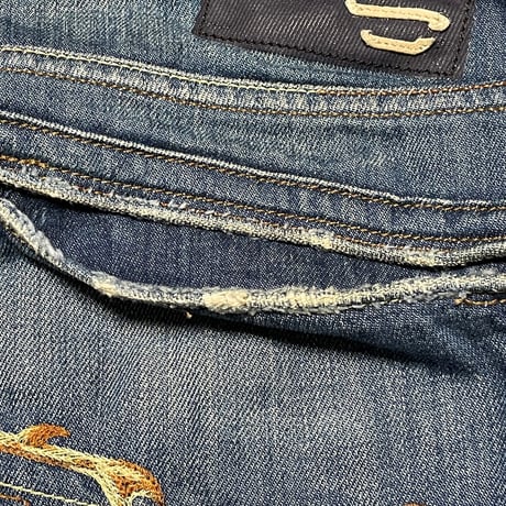 MADE IN ITALY製 DIESEL デニムハーフパンツ インディゴ W30サイズ