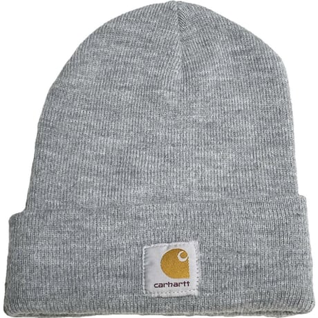 MADE IN USA製 Carhartt アクリルニット帽 グレー