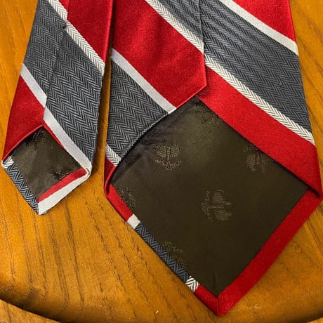 MADE IN USA製 BROOKS BROTHERS 346 レジメンタルストライプ柄ネクタイ ワイン×ネイビー