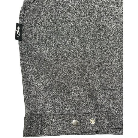 MADE IN FRANCE製 agnès b. homme スウェットフルジップジャケット 杢グレー 2/Mサイズ