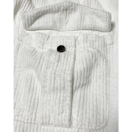 ☆タグ付き新古品☆ MADE IN ITALY製 eleventy コーデュロイカーゴパンツ ホワイト W32サイズ