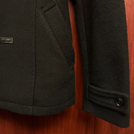 MADE IN JAPAN製 STUDIOUS ウールナイロン ショートダッフルコート ネイビー