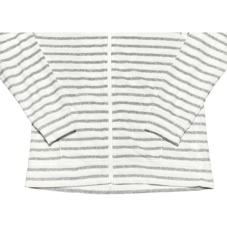 ☆タグ付き新古品☆ MACKINTOSH PHILOSOPHY パイル地フルジップパーカー ホワイト×グレー 40サイズ