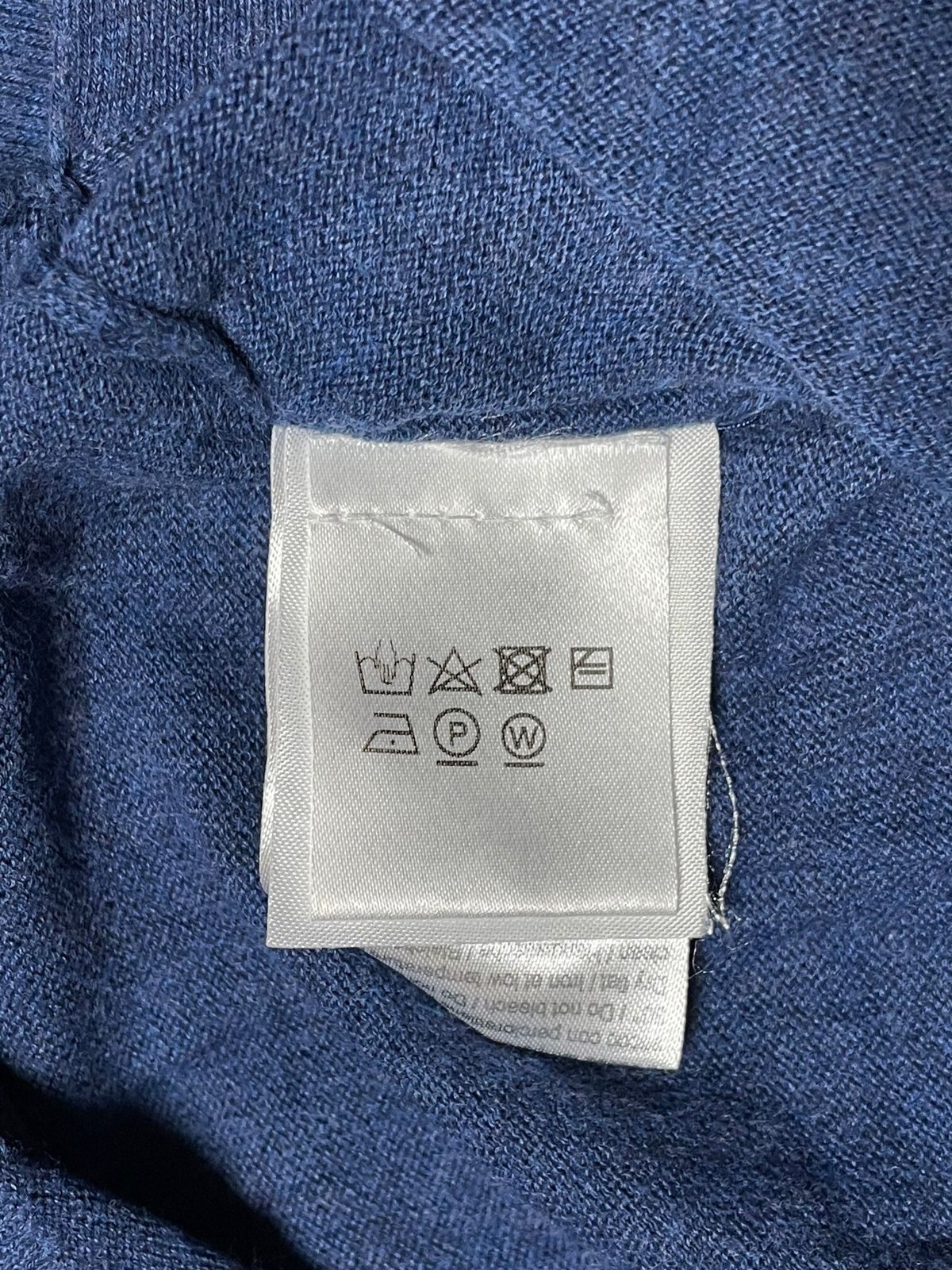 MADE IN ITALY製 ANDREA FENZI 半袖ニットポロシャツ ネイビー 48サ