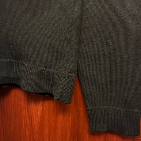 【JOURNAL STANDARD 取り扱い】 MADE IN ITALY製 roberto collina クルーネックウールセーター ブラック 48サイズ