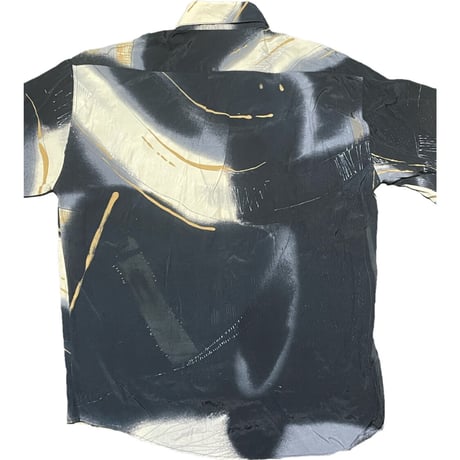 MADE IN ITALY製 TIPO'S SHIRT ITALY アロハシャツ ブラック Mサイズ