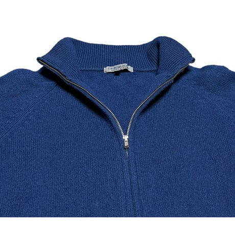 UNITED ARROWS BLUE LABEL フルジップウールカーディガン ネイビー Lサイズ