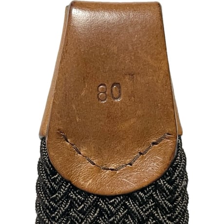 MADE IN ITALY製 Stefano Corsini レザーコンビニットベルト ブラウン W80サイズ
