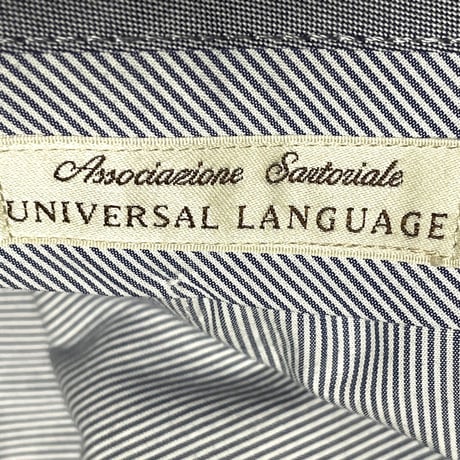 MADE IN ITALY製 REDA ICESENSE生地使用 UNIVERSAL LANGUAGE ウールスラックス ブラウン Lサイズ