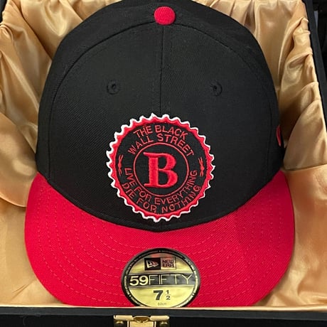 激レア 世界288個限定 MADE IN USA製 NEW ERA CAPTURE THE FLAG × THE GAME コラボモデル ベースボールキャップ ブラック×レッド 7-1/2 60cm