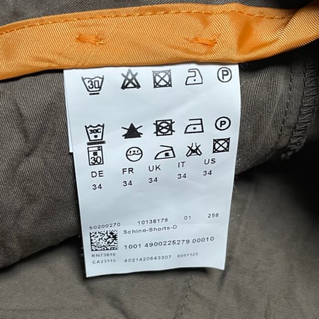 BOSS ORANGE REGULAR FIT コットンハーフパンツ ブラウン W34サイズ