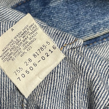 MADE IN USA製 LEVI'S デニムジャケット 70506-0216 ライトインディゴ 40Rサイズ